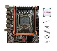Zwfjcmsa Placa base X99E + CPU E5 2678 V3 + grasa térmica PCIEX16 NVMe Gigabit LAN Card Support 4XDDR4 RECC RAM Desktop Motherboard