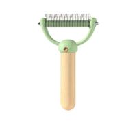 Zwfjcmsa Rastrillo de doble cara para desenredar pelos para gatos de pelo , rastrillo de doble cara para desenredar mascotas