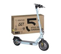 ZWHEEL ZFOX Plus Blue Lagoon | Patinete Eléctrico Adultos Homologado DGT (300-600W) - 35km Autonomía & Regeneración al Frenar - Intermitentes, Ruedas Mixtas 10" de Aire - Frenos de Disco y Eléctricos
