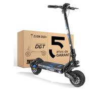 ZWHEEL ZLION | Patinete Eléctrico Adultos Homologado con Talleres España | 50-60 km | 5 Años de Soporte | Doble Motor | Homologado DGT | Ruedas 10" Offroad Tubeless | Intermitentes | App | Suspensión