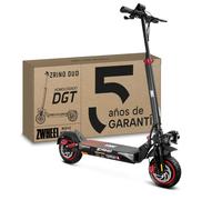 Zwheel Zrino Duo Patinete eléctrico adulto 2*1000W Rueda 10' tubeless, APP, IP54, Doble amortiguador, DGT/VMP Homologado