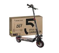 ZWHEEL ZRINO Duo | Patinete Eléctrico Adultos Homologado DGT con Doble Motor - 2x500W-1000W MAX, 45km Autonomía, Cuádruple Suspensión Híbrida, Ruedas 10" Offroad, IP54 - Todoterreno