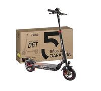 ZWHEEL ZRINO | Patinete Eléctrico Adultos Homologado DGT - 600W-1200W MAX, 50km Autonomía, Ruedas 10" Tubeless - Doble Suspensión Hidráulica, Intermitentes, Frenos de Disco, Pantalla, IP54