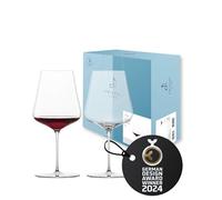 Zwiesel Glas Copas de vino tinto de color burdeos Duo (juego de 2 unidades), para vino tinto, apto para lavavajillas, cristal Tritán (número de referencia 123471)