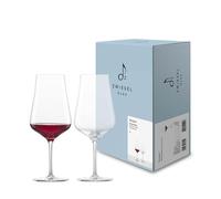Zwiesel Glas Juego de 2 copas de vino tinto de Burdeos elegantes para vino tinto, apto para lavavajillas, fabricado en Alemania (número de referencia 123737)