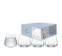 Zwiesel Glas Vasos de agua Vervino (4 unidades), versátiles con punto de moussierpunt, aptos para lavavajillas, fabricados en Alemania (número de referencia 122204)