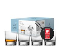 Zwiesel Glas Vasos de whisky pequeños Echo (juego de 4), vasos modernos para whisky, aptos para lavavajillas, fabricados en Alemania (número de referencia 123379)