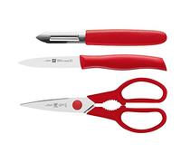 Zwilling 38157-001-0 - Set de Cuchillos Twin Grip 3 pzs Rojo (h.nr.)
