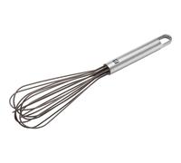 ZWILLING Batidor Pro de 28 cm de largo, acero inoxidable y silicona de grado alimenticio, mango ergonómico, color plateado