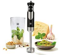 ZWILLING Batidora de mano, Incluye vaso de 600 ml, 550 W, acero inoxidable 18/8, acero inoxidable/negro