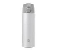 ZWILLING THERMO Botella térmica, Taza de viaje, Aislamiento de doble pared, Cierre de seguridad, 450 ml, Altura: 22,8 cm, Blanco
