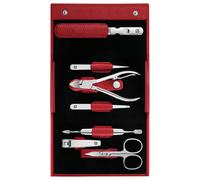 Classic Estuche de manicura de 7 piezas en rojo