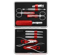 ZWILLING Classic Set de manicura 10 piezas en rojo