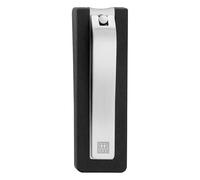 ZWILLING Cortaúñas (con caja atrapaúñas, fuerte efecto de palanca para dedos y pies, filo ligeramente curvado), Premium, negro 80 mm