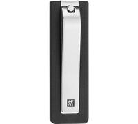 ZWILLING Cortaúñas (Con caja recogeúñas, Fuerte efecto de palanca para uñas de manos y pies, Filo de corte ligeramente curvado), Premium, negro 65 mm