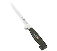 ZWILLING Cuchillo de filetear, Longitud de la hoja: 18 cm, Hoja estrecha, Mango especial de acero inoxidable/plástico, Vier Sterne