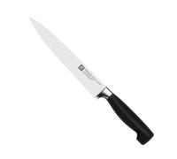 Zwilling Cuchillo de rebanar Four Star 20cm Plateado/Negro, Acero, 200 Milímetros