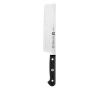 ZWILLING Gourmet Cuchillo Nakiri, 17 cm, Acero Inoxidable Especial Anticorrosión, Mango Ergonómico Negro - Hecho en Alemania
