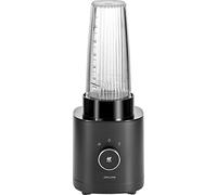 ZWILLING ENFINIGY Batidora personal, Preparadora de batidos con aleta cruzada de acero inox, Motor de alto rendimiento de 600 W, Negro