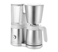 ZWILLING ENFINIGY Cafetera de filtro con jarra térmica de 1,25l, Cafetera con calentador, para 10 tazas, Función blooming, Acero inoxidable, Plata