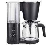 ZWILLING ENFINIGY Cafetera de filtro con jarra de vidrio de 1,5l, Cafetera con caldera de acero inoxidable, 12 tazas, Plástico, Negro