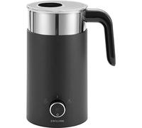 ZWILLING ENFINIGY Espumador de leche eléctrico para leche caliente y fría y alternativas a la leche de origen vegetal, 400 ml, Negro