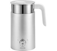 ZWILLING ENFINIGY Espumador de leche eléctrico para leche caliente y fría y alternativas a la leche de origen vegetal, 400 ml, Plata