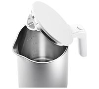 ZWILLING ENFINIGY Hervidor de agua eléctrico con filtro antical de acero inoxidable, Tetera anti-sobrecalentamiento, sin cable, 1850 W, 1,5 l, Plata