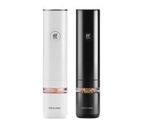 ZWILLING Molinillos eléctricos Enfinigy – cerámica, luz LED, USB – Set 2 piezas blanco/negro