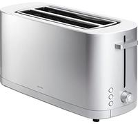 ZWILLING ENFINIGY Tostadora de ranura larga, 3 programas automáticos, 7 grados de tostado, Función de apagado, para 4 rebanadas cortas o 2 largas, Plata
