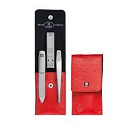 Zwilling Estuche De Bolsillo, Piel Legítima, Rojo, 3 Piezas