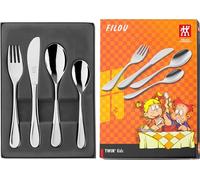 Zwilling FILOU - Juego cubertería Infantil 4 Piezas con Grabado, en Acero Inoxidable 18/10
