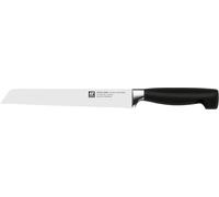 ZWILLING Four Star - Cuchillo Pan con Hoja forjada de una única Pieza Sigmaforge, Hoja endurecida al frío Friodur, 200 milímetros, Acero Inoxidable
