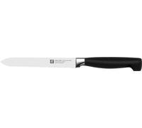 Zwilling Cuchillo dentado universal Zwilling Four star 13 cm Negro-acero inoxidable