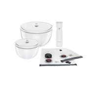 ZWILLING Fresh & Save BOWLS - Juego de iniciación al vacío (9 piezas, cuenco de cristal, 18 cm, L-24 cm, bolsa, bomba)