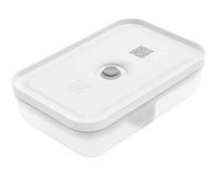 ZWILLING Fresh & Save - Fiambrera plana de plástico, contenedor hermético para almacenamiento de alimentos, contenedor de preparación de comidas, sin BPA, gris, semillero - grande