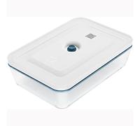 ZWILLING Fresh & Save - Recipientes herméticos de vidrio para almacenamiento de alimentos con tapas, recipientes para preparación de comidas, talla única, La Mer