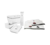 ZWILLING Fresh & Save Set de inicio al vacío, Combinación / Cristal, tamaño L/Táper, tamaño M, 7-pzs, Blanco
