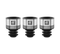 ZWILLING Juego de Tapones de vacío para vinos Fresh & Save, 3 Piezas, Gris