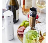 ZWILLING Fresh & Save Set de tapones de vacío para vino, 3 piezas, gris | Acero inoxidable, silicona, gris