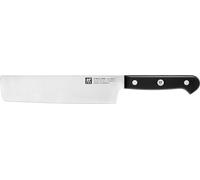 ZWILLING Gourmet Cuchillo Nakiri, 17 cm, Acero Inoxidable Especial Anticorrosión, Mango Ergonómico Negro - Hecho en Alemania