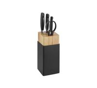 ZWILLING **** Juego de bloques de cuchillos de cuatro estrellas, 5 piezas | madera de caucho | negro