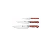 ZWILLING Juego de cuchillos de 3 piezas PRO WOOD Kotibe marrón