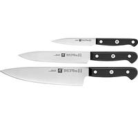 ZWILLING Juego de cuchillos Gourmet de 3 piezas, acero inoxidable, plata/negro, 48 x 38 x 28 cm