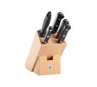 Zwilling Juego de cuchillos Gourmet de 6 piezas, acero inoxidable, plata/negro, 48 x 38 x 28 cm