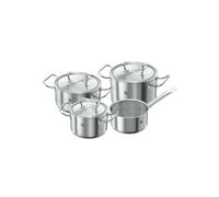 ZWILLING Juego de ollas , 4 piezas, 3 tapas, Apto para la inducción, Acero inoxidable, Twin Classic