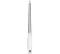 ZWILLING Lima de uñas (recubrimiento de zafiro, punta de lima pulida, forma ergonómica, superficies de lima de grano grueso y fino), blanca, 160 mm