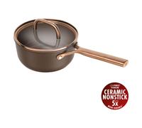 ZWILLING Milano Cazo con tapa de cristal 18 cm, Aluminio, Marrón