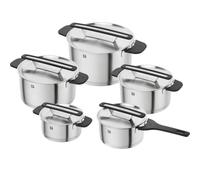 ZWILLING More - Batería de cocina (5 piezas, soporte con tapa, inducción), color negro