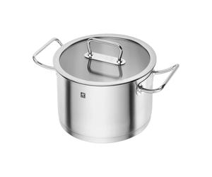 Zwilling Olla alta Zwilling pro con tapa de vidrio acero inoxidable 6.2 L